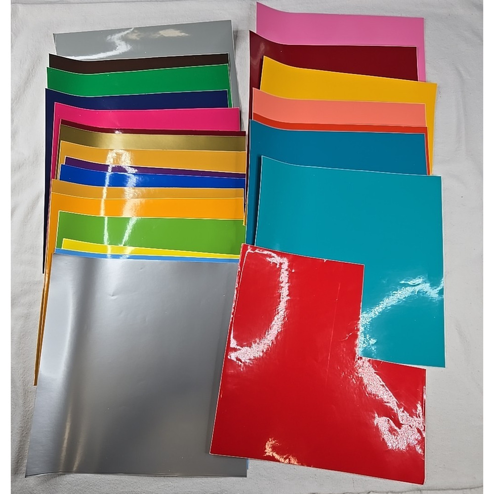 Oracal 651 Glossy 641 Matte Vinyl 12' x 12" Squares Multiple Colors Lot of 40